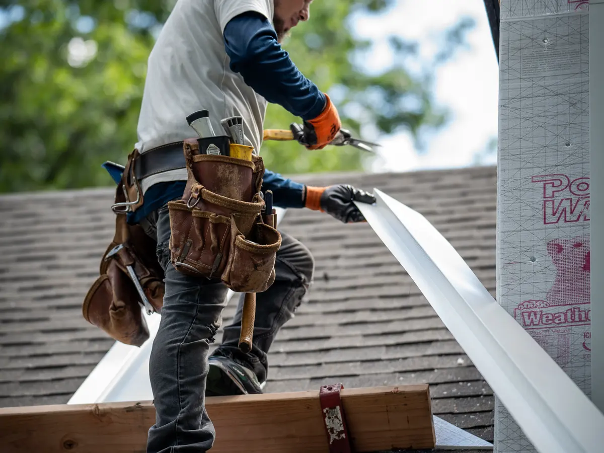 A finished A&J roof on a New Jersey home